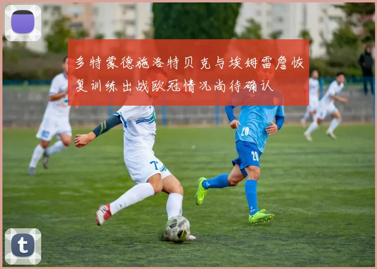 多特蒙德施洛特贝克与埃姆雷詹恢复训练出战欧冠情况尚待确认